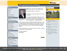 Tablet Screenshot of cdu-sandhausen.de